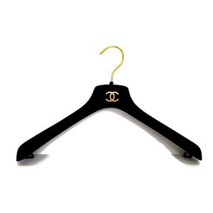 CHANEL black velvet hanger